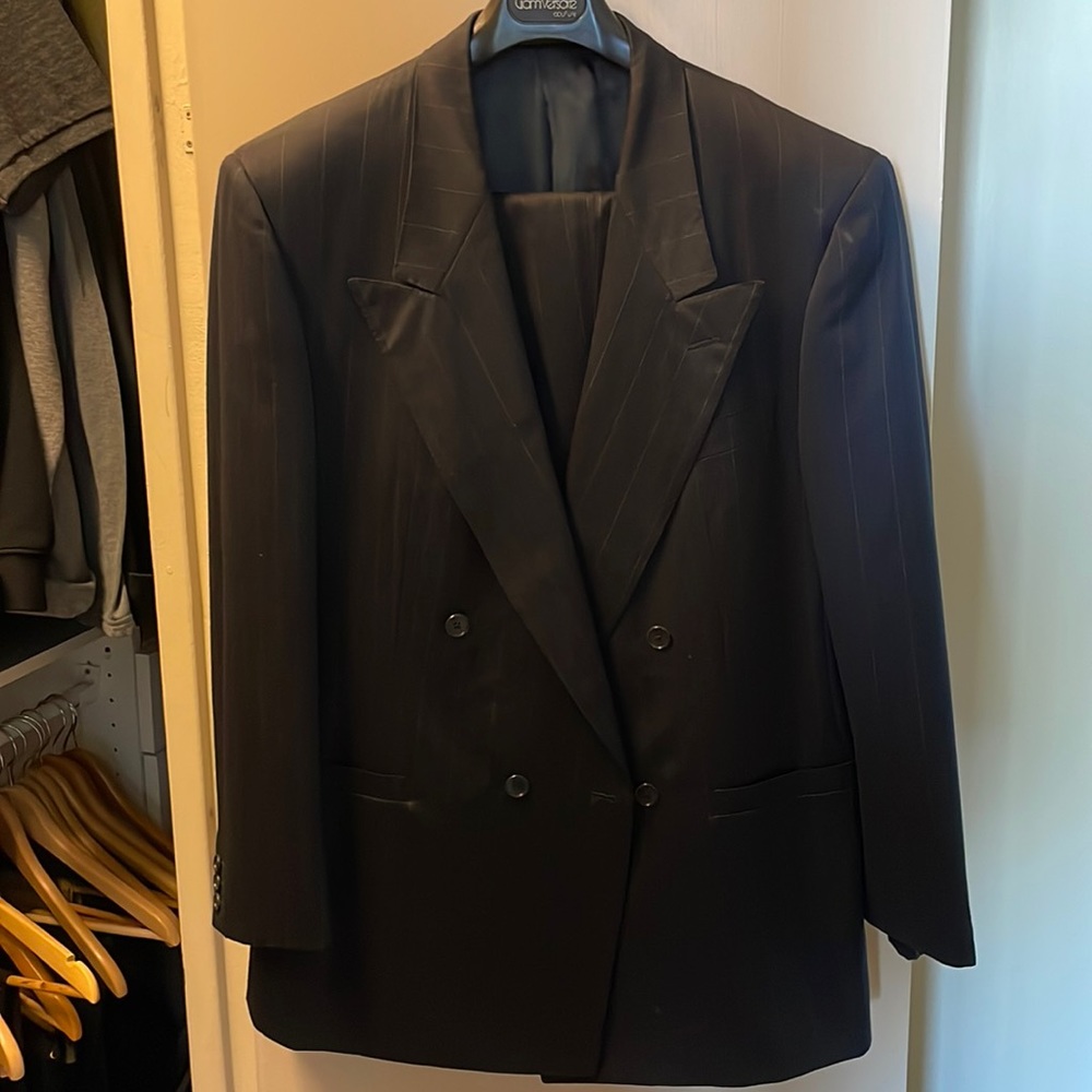 Gianni Versace couture double breasted suite